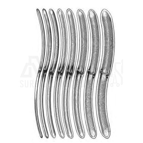 Hegar Uterine Dilators Set With Khaki Roll (Set Of 8) - Ameri Surgical ...