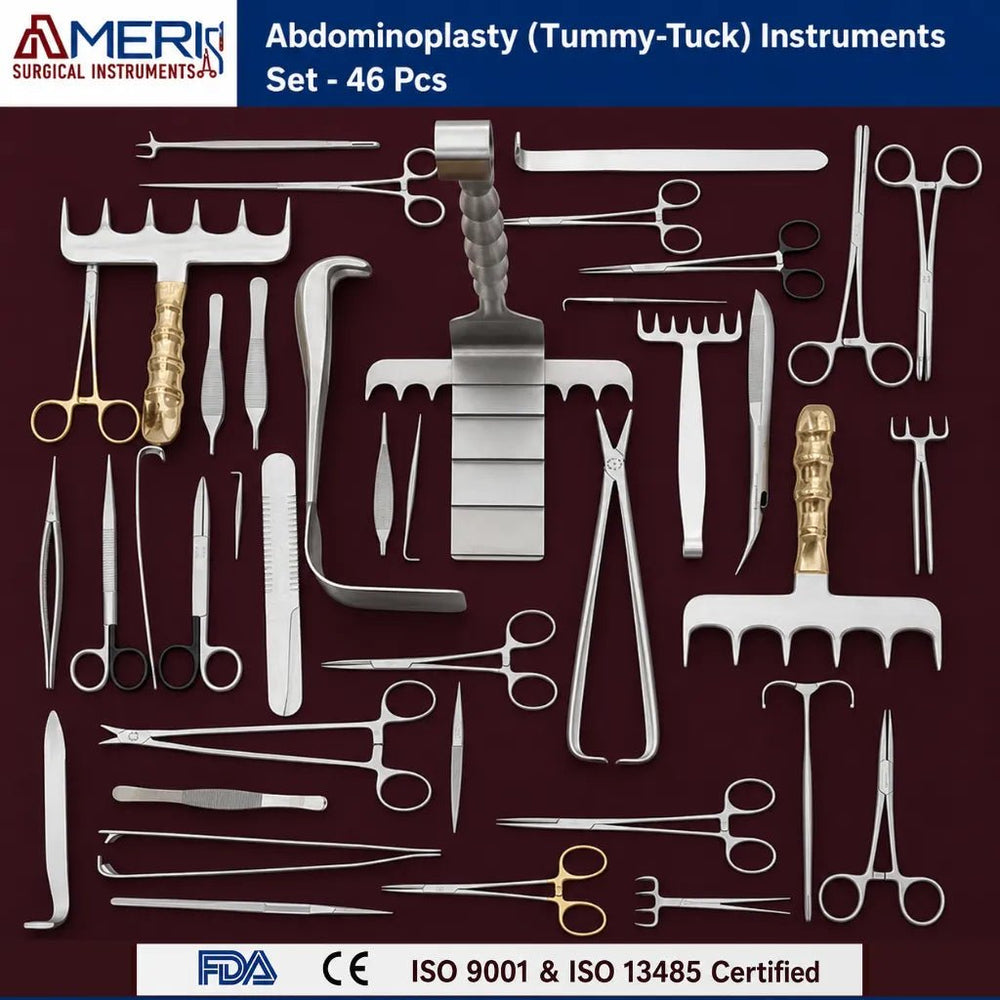 Abdominoplasty (Tummy - Tuck) Instruments Set - 46 Pcs - Ameri Surgical Instruments Inc.