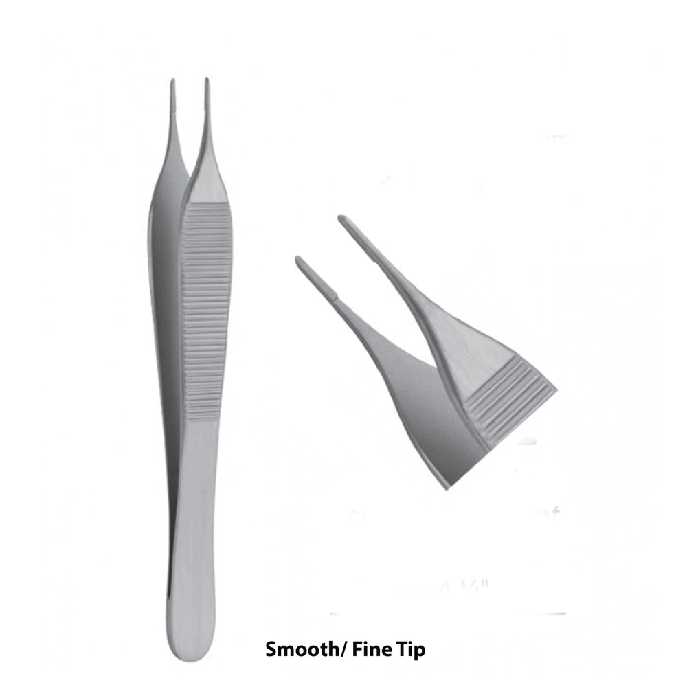 Adson Dressing Forceps 12cm Serrated and Fine Tip - Ameri Surgical Instruments Inc.