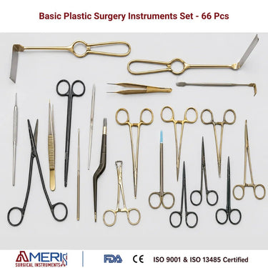 Basic Plastic Surgery Instruments Set - 66 Pcs - Ameri Surgical Instruments Inc.