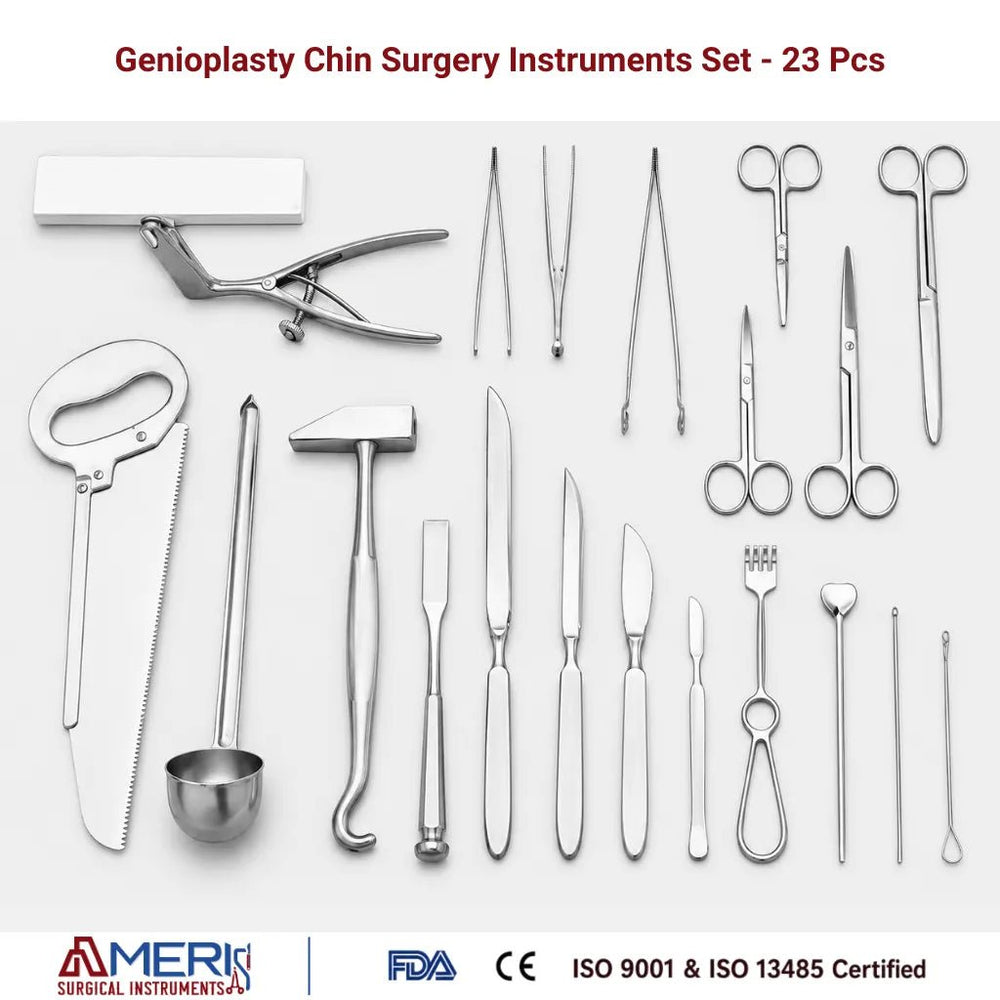 Genioplasty Chin Surgery Instruments Set - 23 Pcs - Ameri Surgical Instruments Inc.