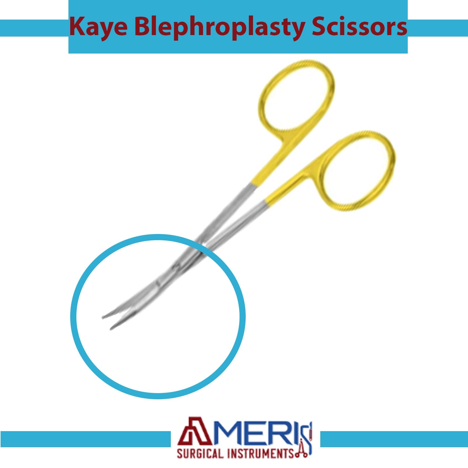 Kaye Blepharoplasty Scissors - Ameri Surgical Instruments Inc.