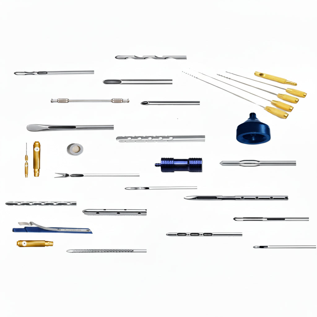 Liposuction Fat - Removal Cannulas Set - 52 Pcs - Ameri Surgical Instruments Inc.