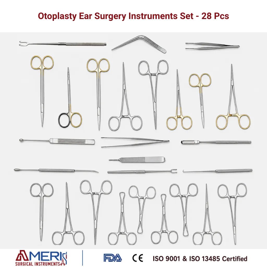 Otoplasty Ear Surgery Instruments Set - 28 Pcs - Ameri Surgical Instruments Inc.