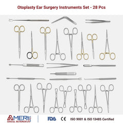 Otoplasty Ear Surgery Instruments Set - 28 Pcs - Ameri Surgical Instruments Inc.