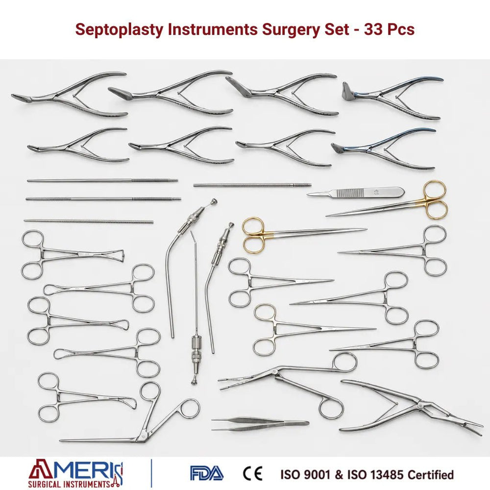 Septoplasty Instruments Surgery Set - 33 Pcs - Ameri Surgical Instruments Inc.
