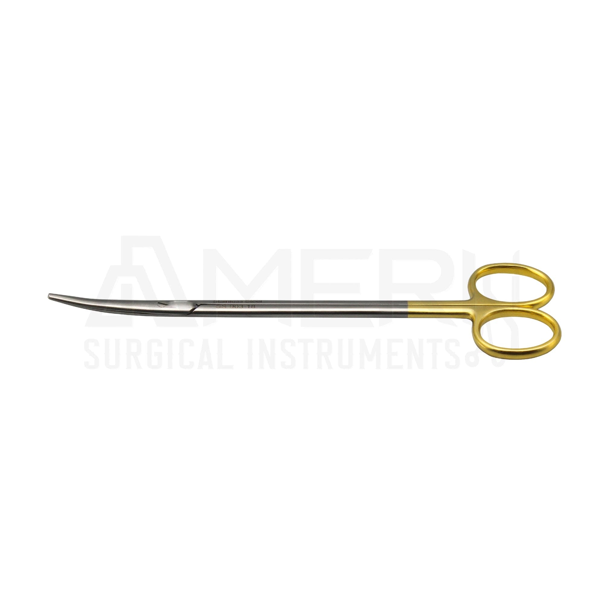 Curved Metzenbaum dissecting scissors stainless steel surgical instrument